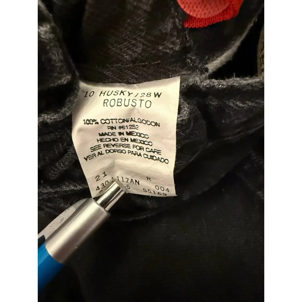 Arizona Jean Co Vintage Black Wash Denim Relaxed Fit Jeans Youth Size 10 Husky